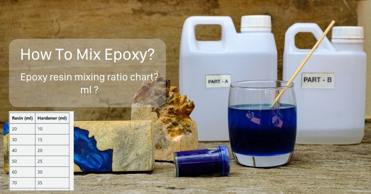 How to mix epoxy resin